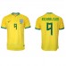 Brazilië Richarlison #9 Voetbalkleding Thuisshirt WK 2022 Korte Mouwen